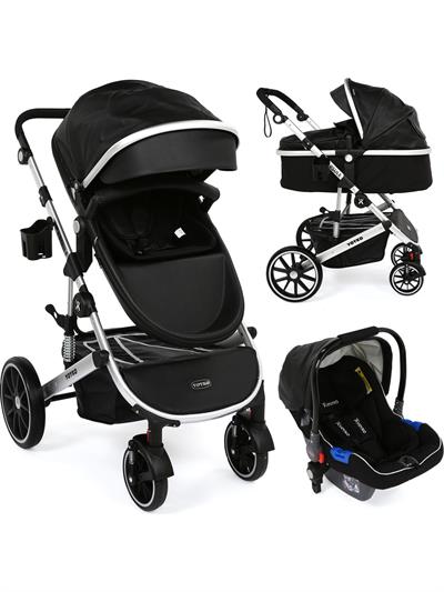 Yoyko Capsule Egg Travel Sistem Bebek Arabası Siyah Rose