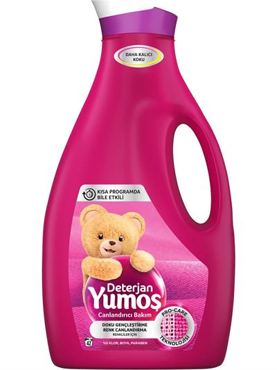 Yumoş Sıvı Deterjan Renkliler İçin Canlandırıcı Bakım 2520 ml