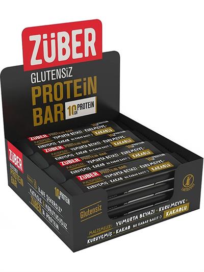 Züber Kakaolu Protein Barı 40 gr x 12 li
