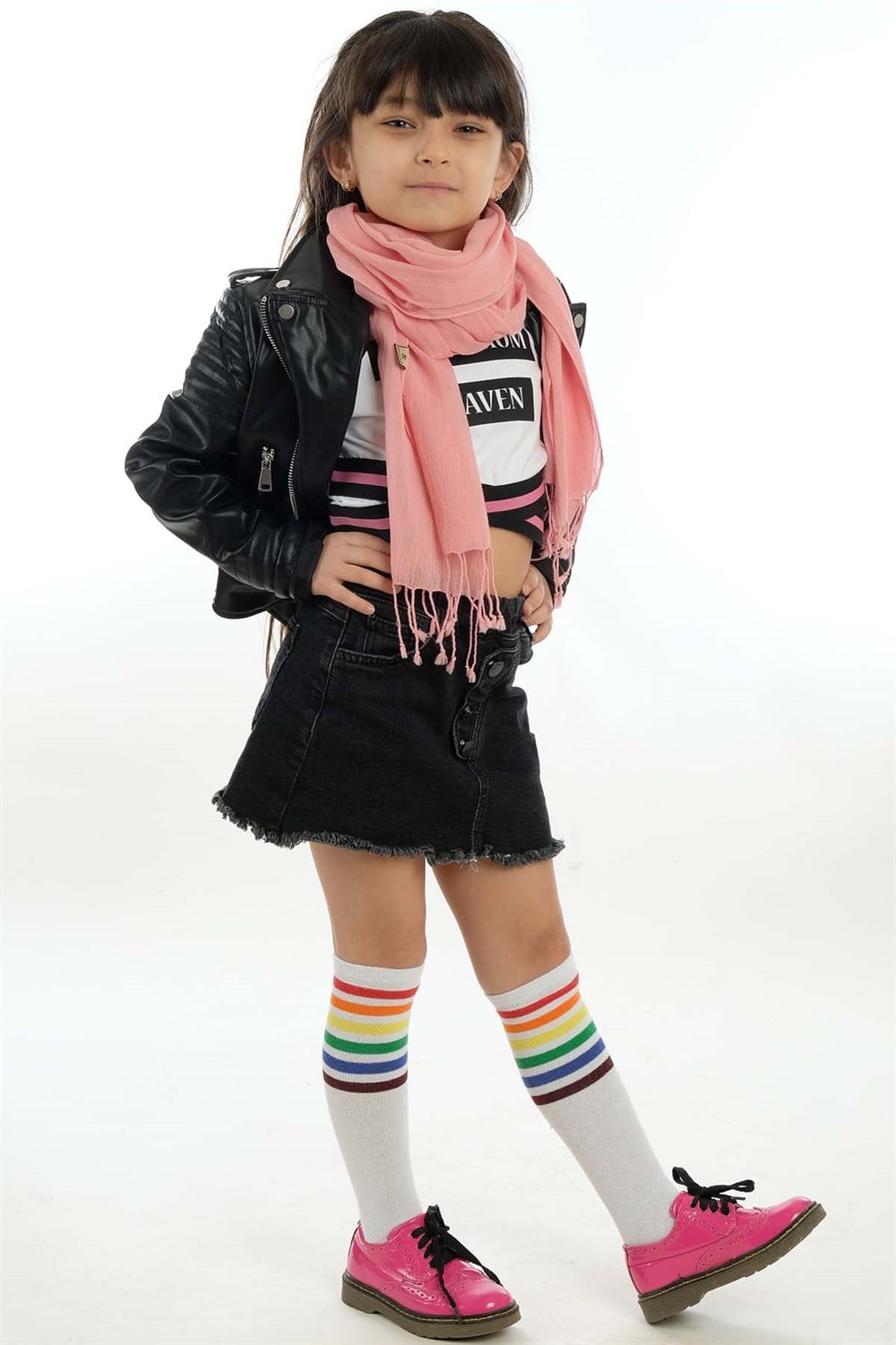 Açık Pembe Çocuk Fular