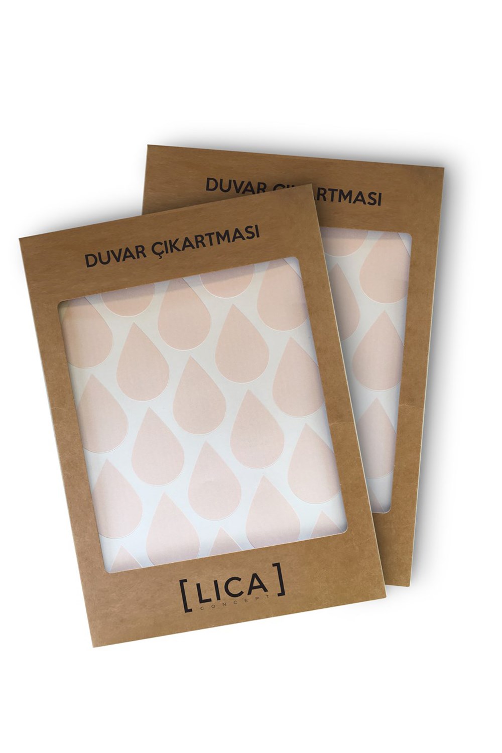 Duvar Çıkartması Su Damlası Pembe