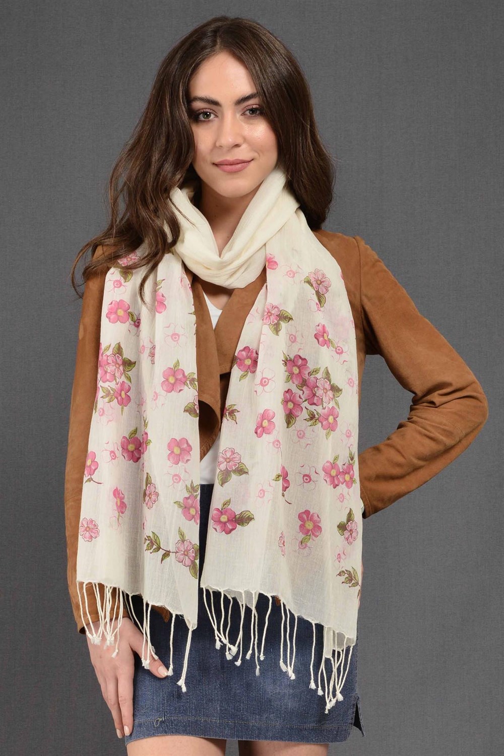 Elma Çiçeği Fular