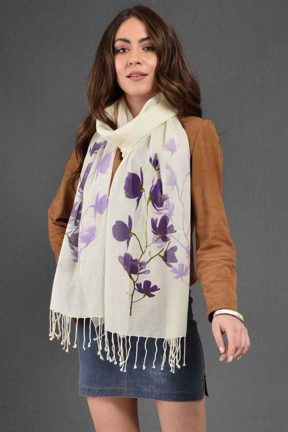 Gölgeli Gelincik Fular