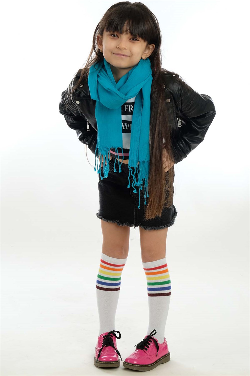 Turkuaz Çocuk Fular