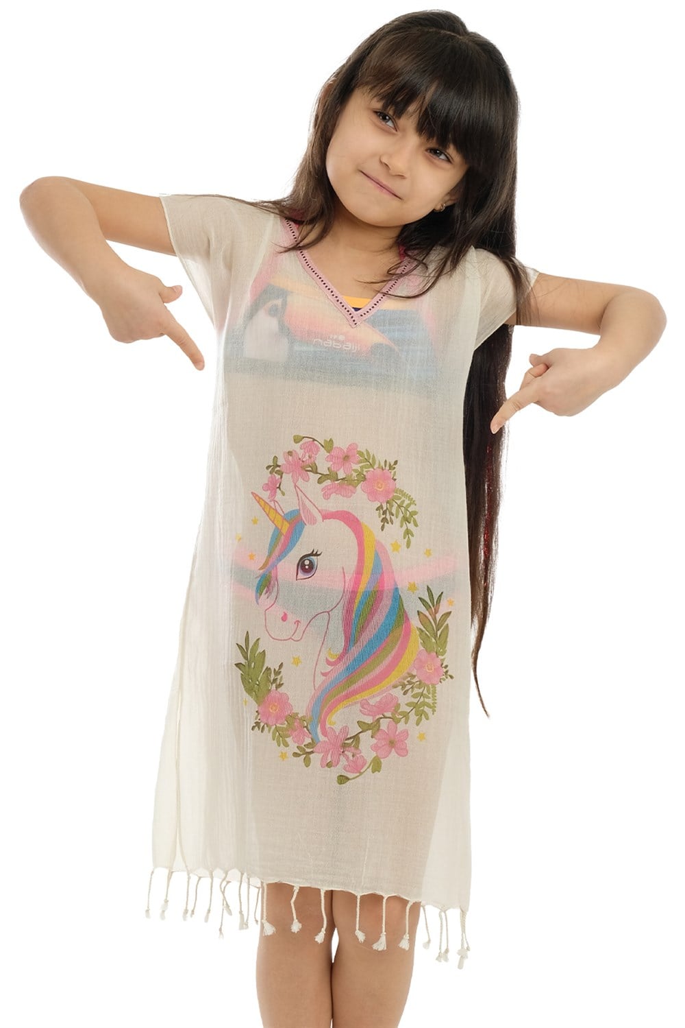 Yakalı Unicorn Çocuk Pareo