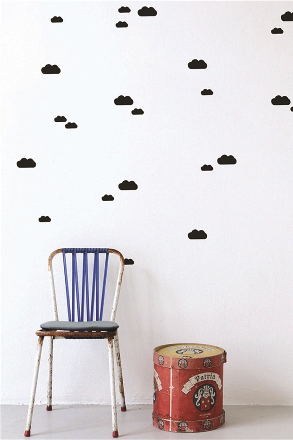Duvar Çıkartması Bulut Siyah
