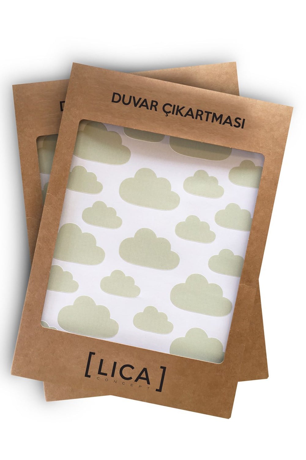 Duvar Çıkartması Bulut Yeşil