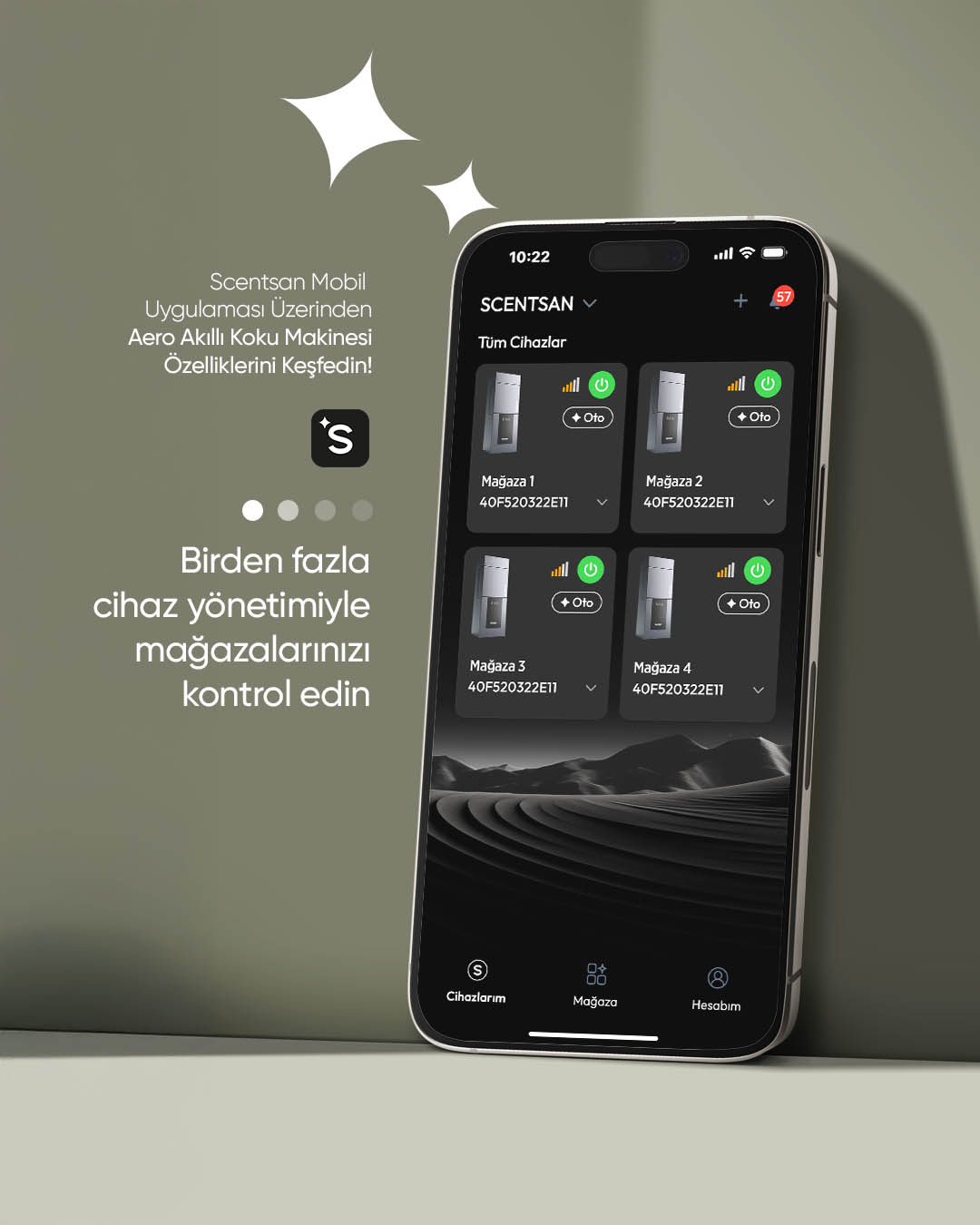 Scentsan App Ekran 1