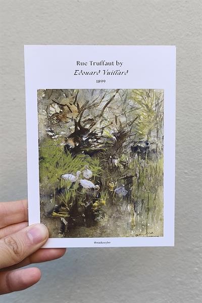 Vuillard Baskılı 11*15 cm 380gr Kuşe Kağıt Hediyelik Kart