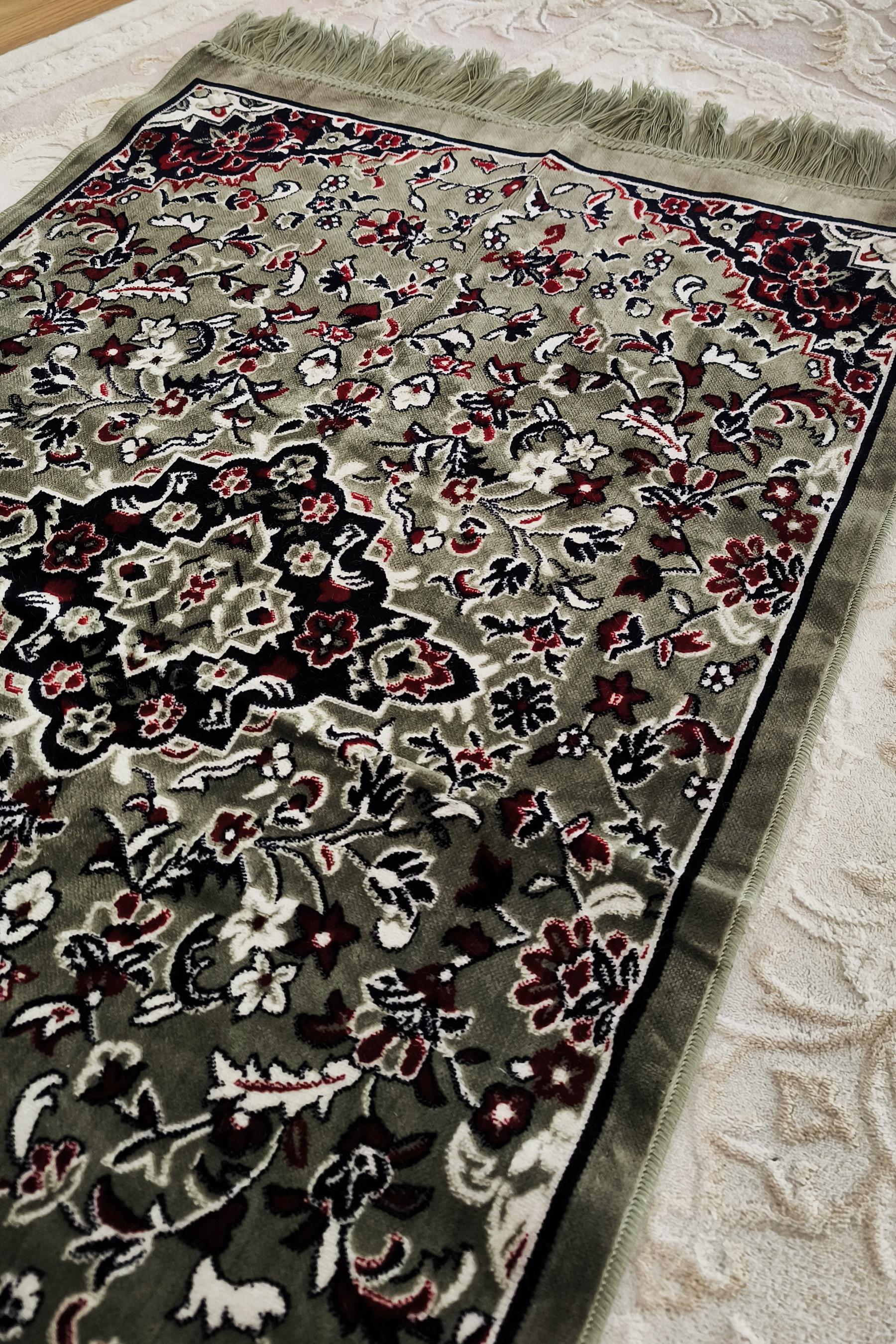 Seccade Ravza Ravza Desenli Dokuma Seccade Modelleri, Etnik Motifli Namaz Seccadesi ...