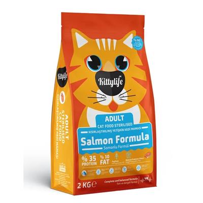 kitty life somonlu kısırlaştırılmış kedi maması 1kg