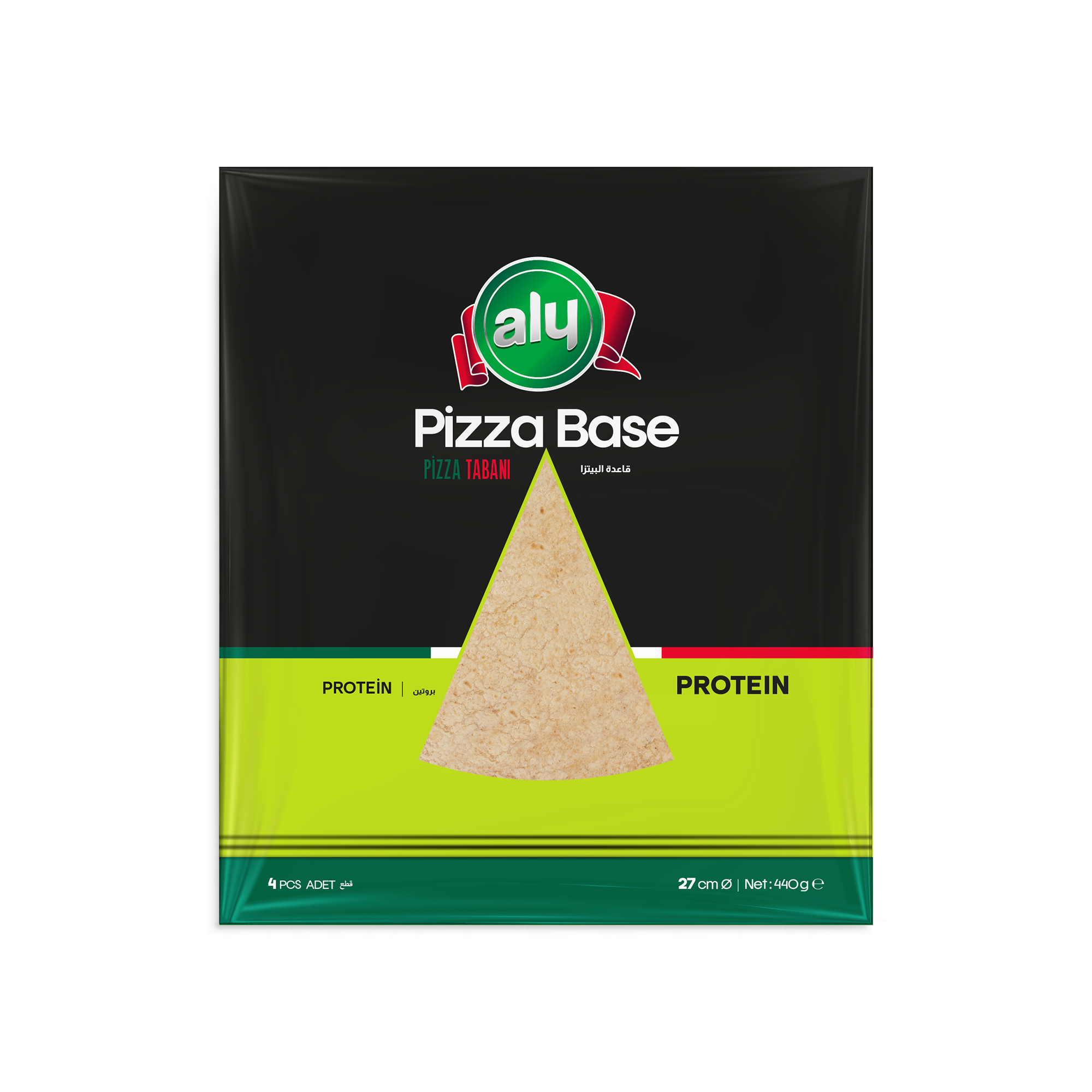 Aly Ekstra  Proteinli Pizza Tabanı 27 cm 4' lü (Koli)
