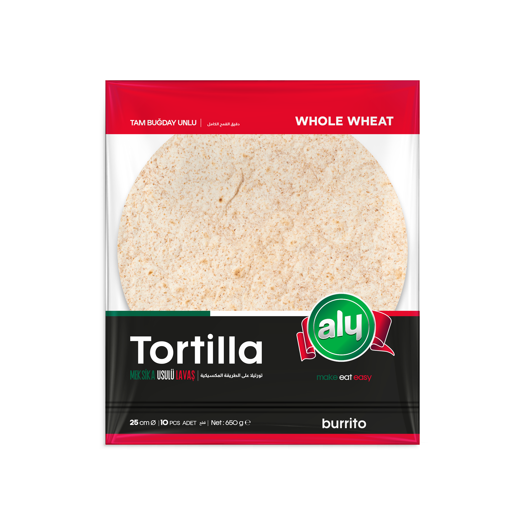 Aly Tam Buğdaylı Tortilla 25 cm 10' lu