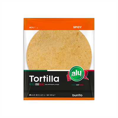 Aly Acılı Tortilla 25 cm 6' lı