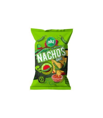 Aly Jalapeno Biber Aromalı Glutensiz Nachos Cips 225 Gr