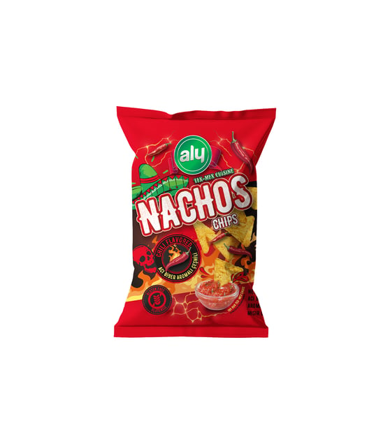 Aly Acı Biber Aromalı Glutensiz Nachos Cips 225 Gr (Koli)