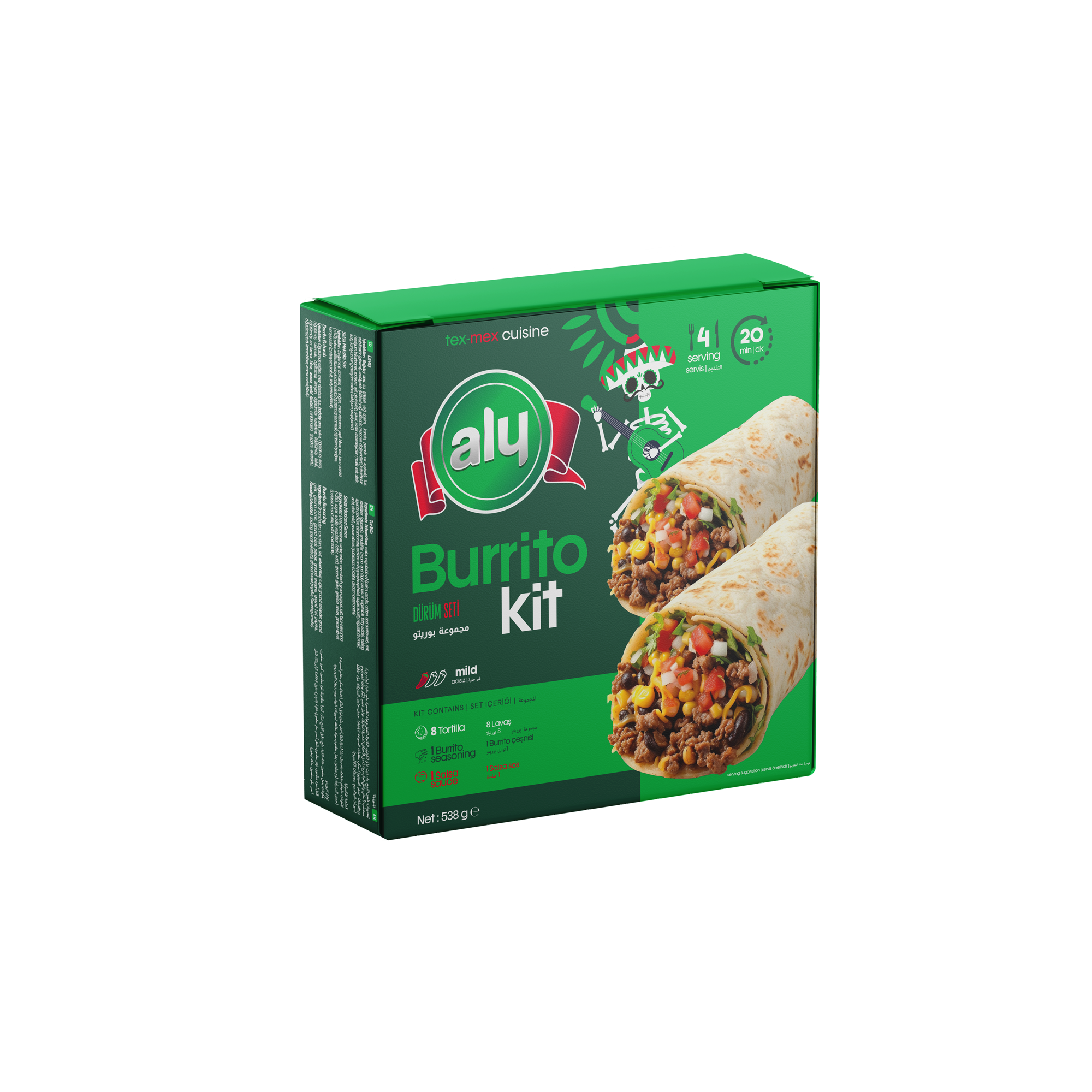 Aly Burrito Kit 538 g (Carton)