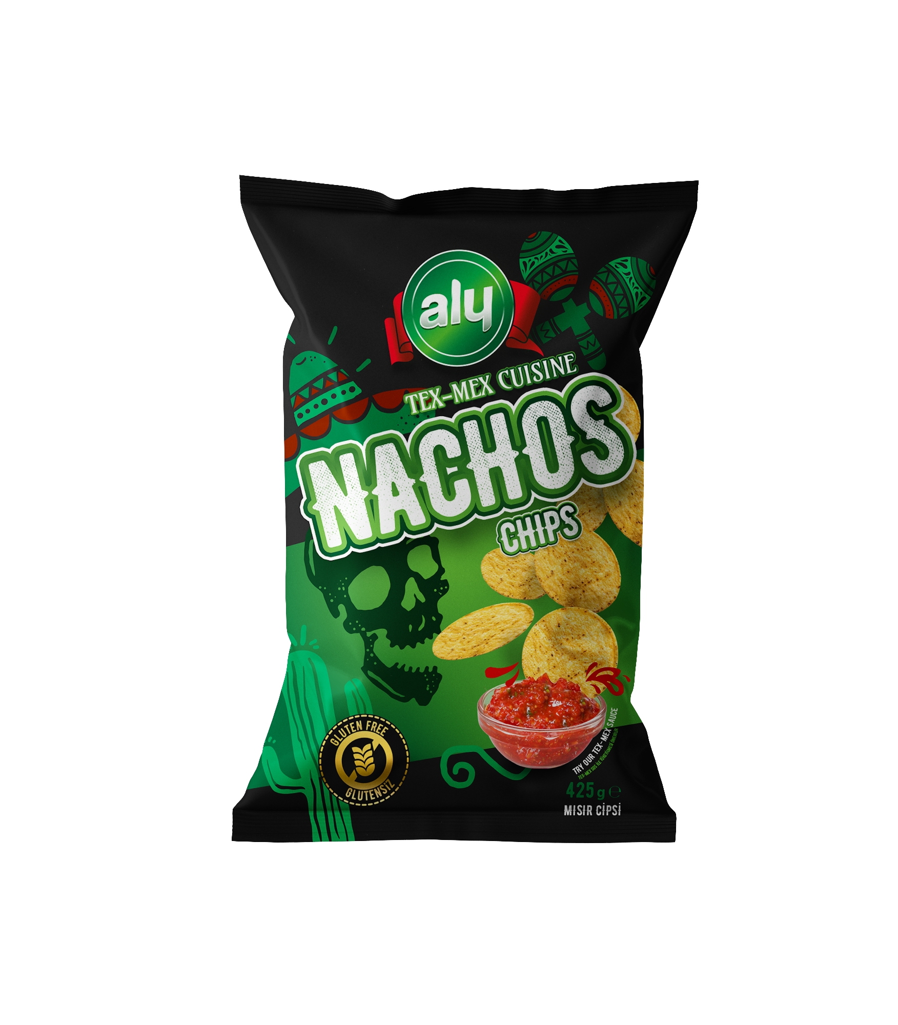 Aly Gluten-Free Nachos Chips 425 g (Carton)