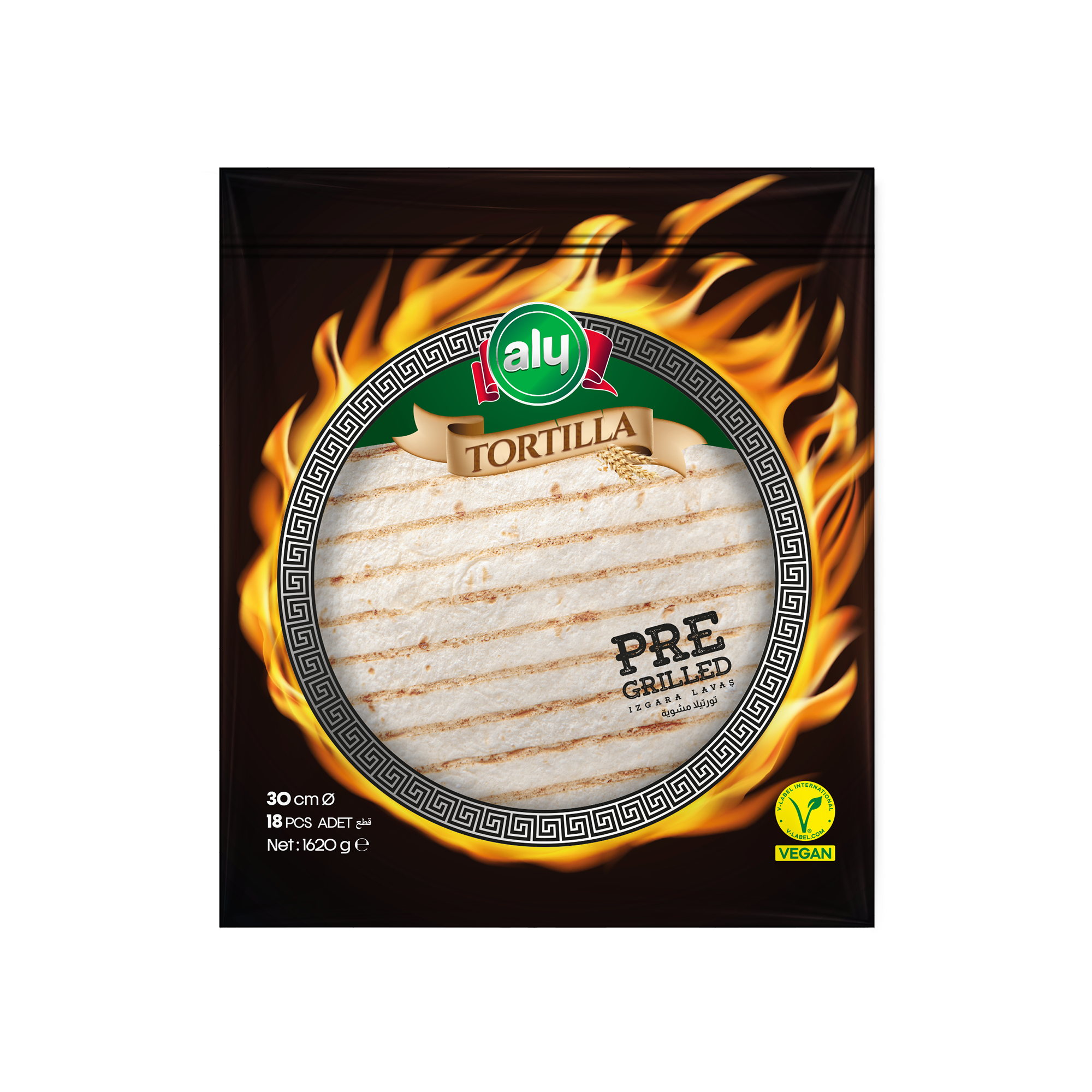 Aly Grilled Tortilla 30 cm Pack of 18 (Carton)