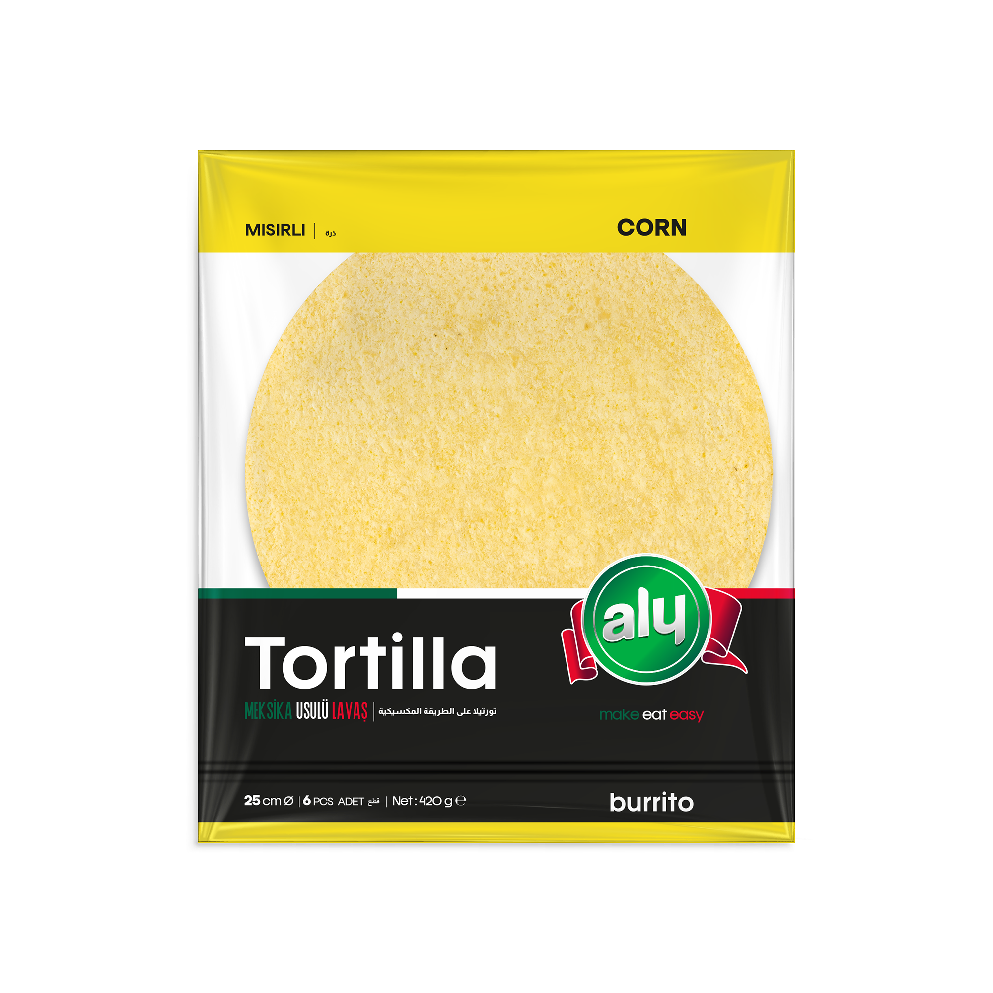 Aly Mısırlı Tortilla 25 cm 6' lı