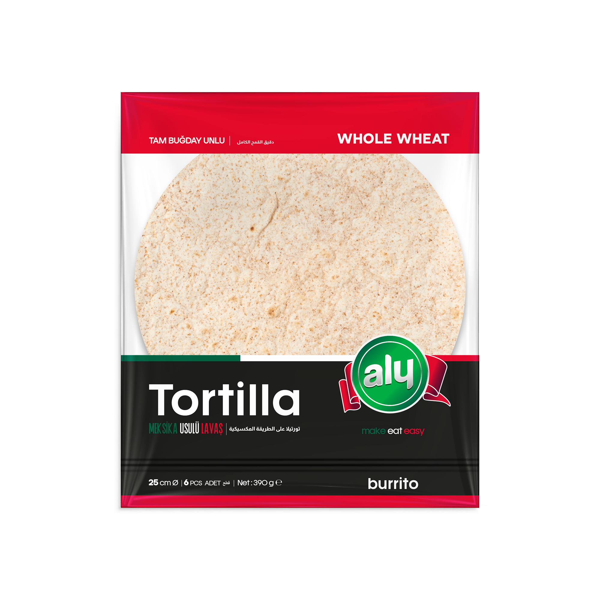 Aly Tam Buğdaylı Tortilla 25 cm 6' lı