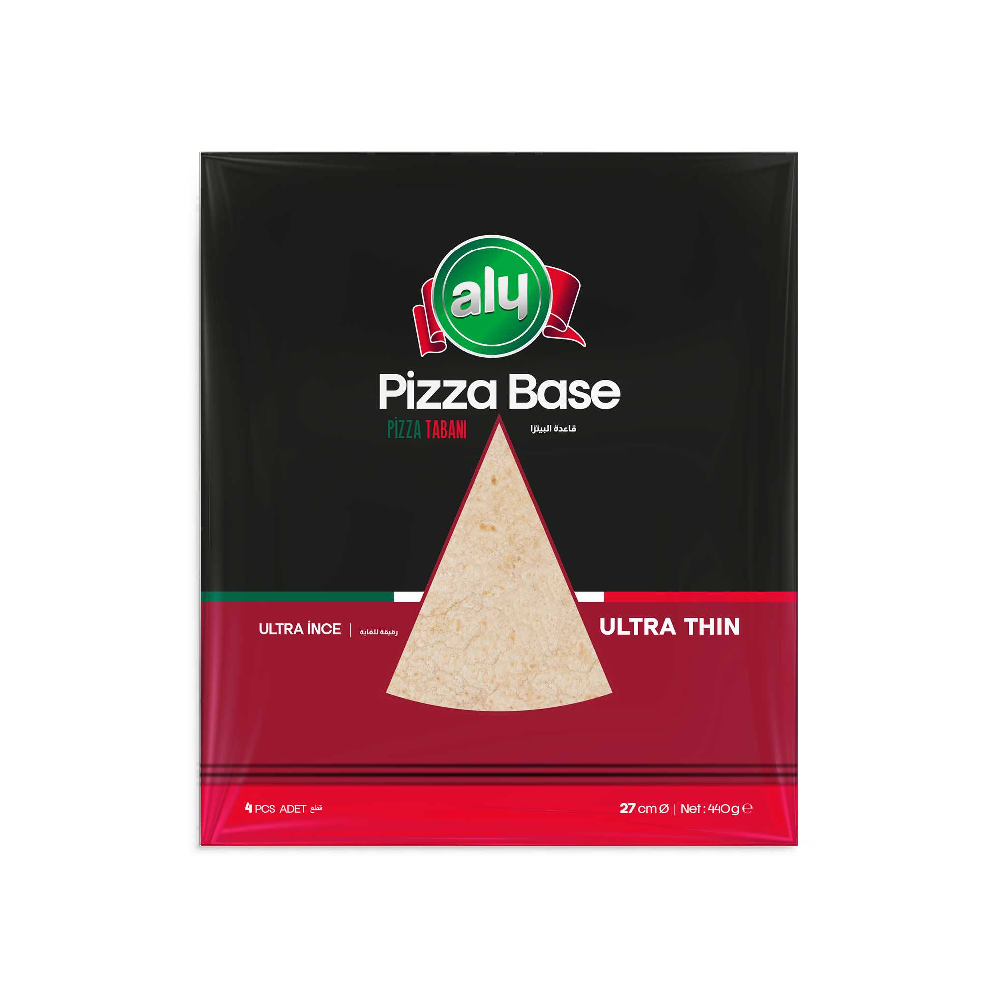 Aly Ultra İnce Pizza Tabanı 27 cm 4' lü