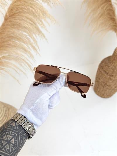 ALEN - Gold/Kahve UV-400 Korumalı Güneş Gözlüğü