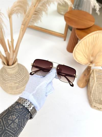 PLIN - Kahverengi UV-400 Korumalı Güneş Gözlüğü