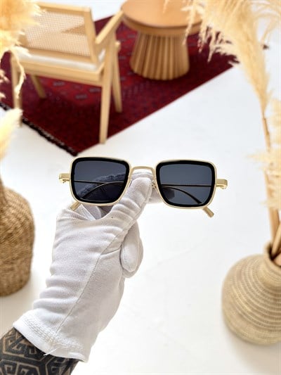 RENZO - Gold/Siyah UV-400 Korumalı Güneş Gözlüğü