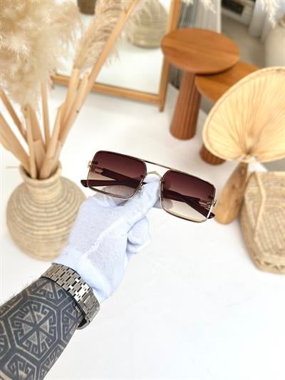 TRON - Gold/Kahve UV-400 Korumalı Güneş Gözlüğü