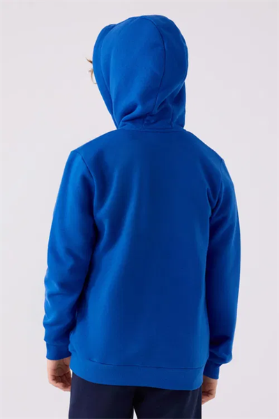 Kappa Erkek Çocuk Fermuarlı Sweatshirt 5-16 Yaş Mavi