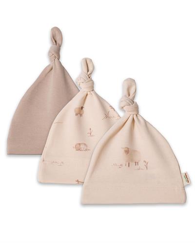 BabyCosy Erkek Bebek Penye Bere 3Lü Bej