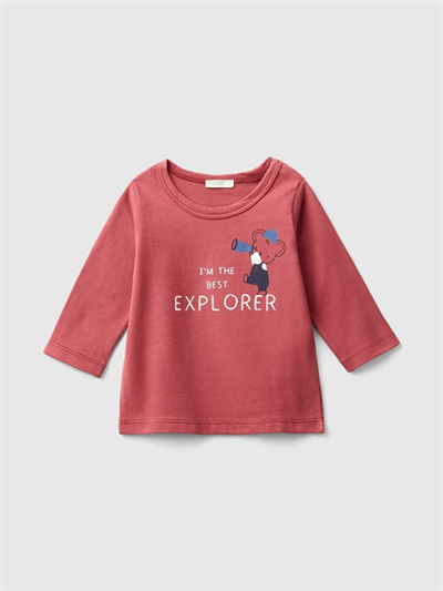 Benetton Erkek Bebek Gizli Çıtçıtlı Sweatshirt 1-18Ay Tarçın
