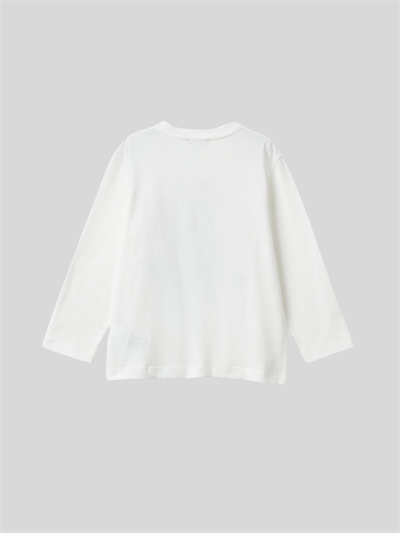 Benetton Erkek Çocuk Baskılı Sweatshirt 1-6 Yaş Ekru