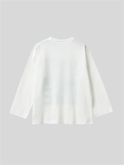 Benetton Erkek Çocuk Baskılı Sweatshirt 1-6 Yaş Beyaz