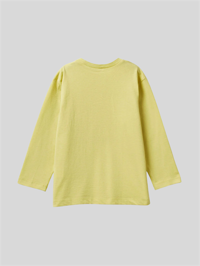 Benetton Erkek Çocuk Baskılı Sweatshirt 1-6 Yaş Sarı