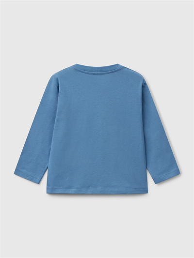 Benetton Erkek Çocuk Baskılı Sweatshirt 1-6 Yaş Mavi