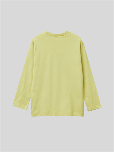 Benetton Erkek Çocuk Baskılı Sweatshirt 6-14 Yaş Sarı