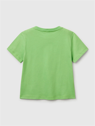 Benetton Erkek Çocuk Baskılı Tshirt 1-6 Yaş Yeşil