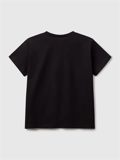 Benetton Erkek Çocuk Baskılı Tshirt 6-14 Yaş Siyah