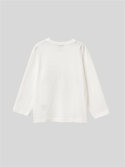 Benetton Erkek Çocuk Batmobil Sweatshirt 1-6 Yaş Beyaz
