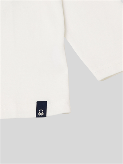 Benetton Erkek Çocuk Batmobil Sweatshirt 1-6 Yaş Beyaz