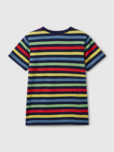 Benetton Erkek Çocuk Çizgili Tshirt 6-14 Yaş Lacivert