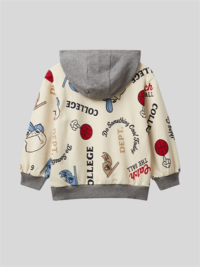 Benetton Erkek Çocuk Kapüşonlu Sweatshirt 6-14 Yaş Krem