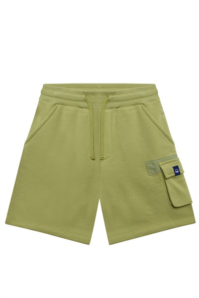 Benetton Erkek Çocuk Kargo Cepli Şort 4-14 Yaş Haki