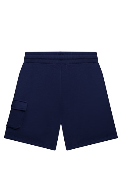 Benetton Erkek Çocuk Kargo Cepli Şort 4-14 Yaş Lacivert