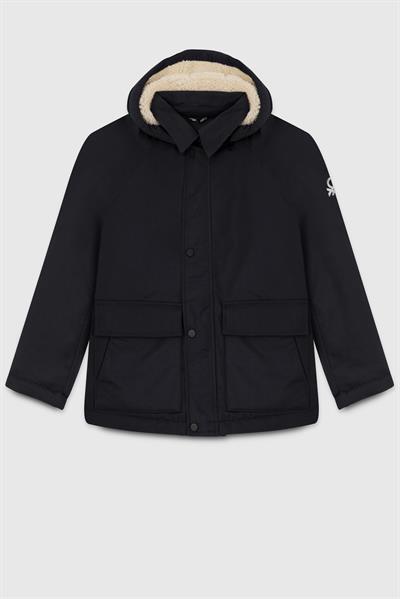 Benetton Erkek Çocuk Mont 4-14 Yaş Siyah