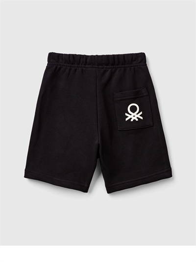 Benetton Erkek Çocuk Şort 1-6 Yaş Siyah