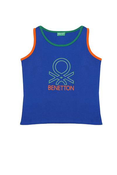 Benetton Erkek Çocuk Tshirt Atlet 4-14 Yaş Saks