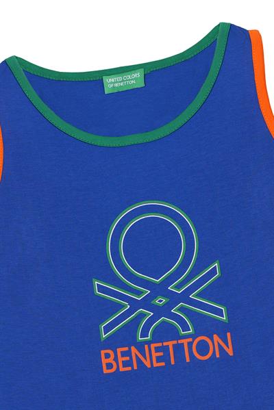 Benetton Erkek Çocuk Tshirt Atlet 4-14 Yaş Saks